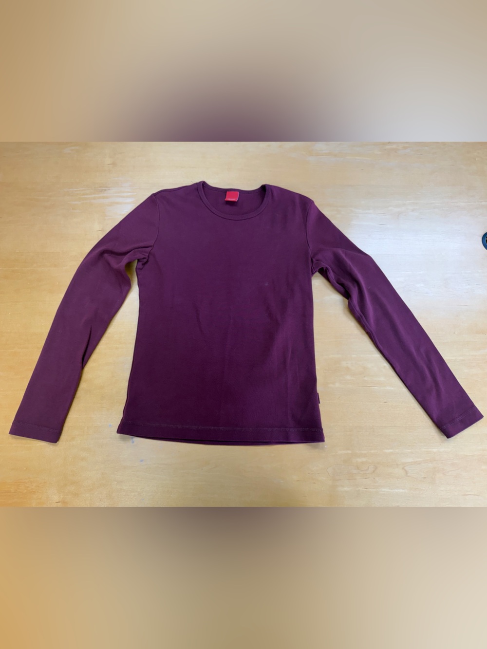 Vintage Long Sleeve Spirit Shirt Maroon(READ)